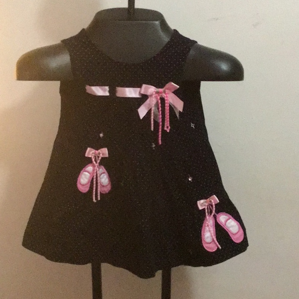 Rare Editions corduroy polka dot dress